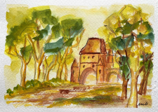 2021-Parktor-Speckenbuettel-Aquarellskizze-gelb-13x18-klein