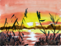 Sonnenuntergang am See, 2009