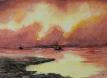 Abendstimmung am Flinthörn, 2014