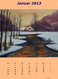 Winter im Bodetal, 2011
Aquarell, 48x36