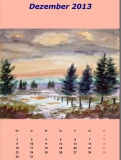 Abendstimmung im Harz, 2009
Aquarell, 48x36