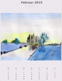 an der Löcknitz, 2014,Aquarell, 36x24