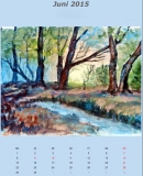 Waldbach, 2011,Aquarell, 48x36
