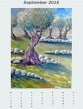Olivenhain, 2009,Aquarell, 60x80