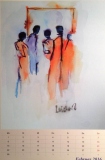 Party, 2015,
Aquarell, 26x34