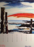 Watt'n Meer, 2014,
Acryl 40x40