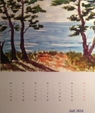 Steilküste Rügen, 2009,
Aquarell, 48x36