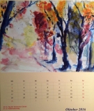 Herbstwald, 2014,
Aquarell, 35x27