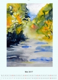 Sommer am Bach, 2016,
Aquarell, 21x30