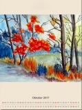 Herbstwald, 2014,
Aquarell, 34x26
