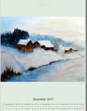 Winterlandschaft IV, 2016,
Aquarell, 40x30