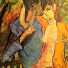 21-2018-Liebespaar-nach-O.Müller-Acryl-30x40