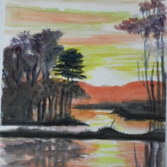 Abendstimmung am See, 2014