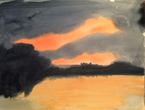 2010-Spiegelung-am-Abend-Aquarell-36x48-klein