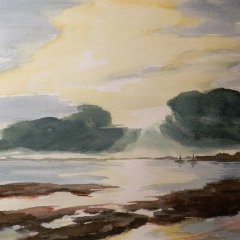 Wolkendurchbruch am Meer, 2009