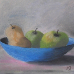 Stillleben Obstschale,2002