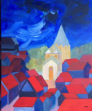 Werden, 2019,
Acryl 50x60